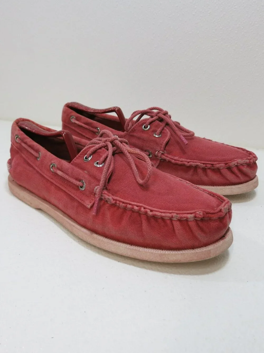 Sperry Top-Sider Canvas Gray Deck Boat Shoes Men's Footwear Sz 10.5 M
